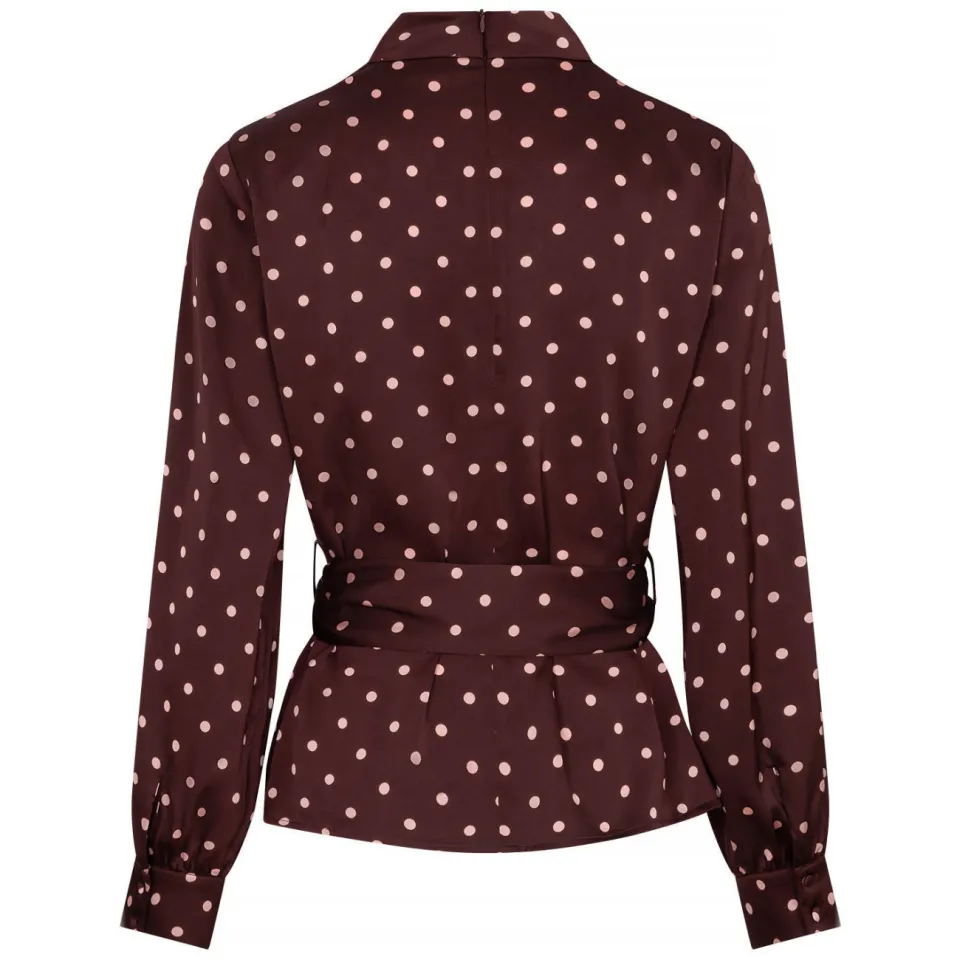 Studio AMAYA Selya blouse donkerrood, foto 5