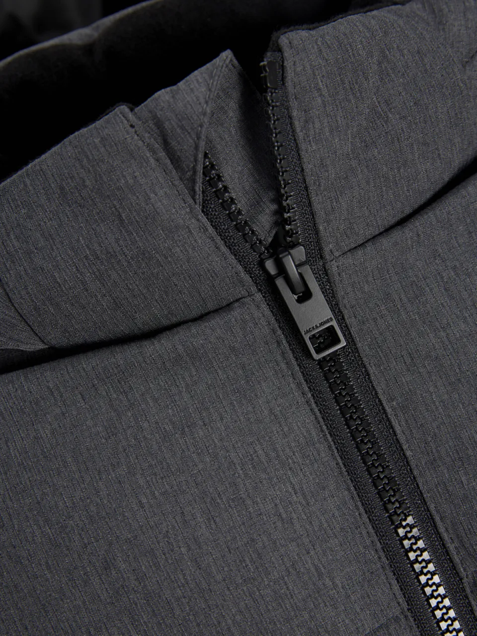 Jack & Jones Junior gewatteerde winterjas antraciet, foto 5