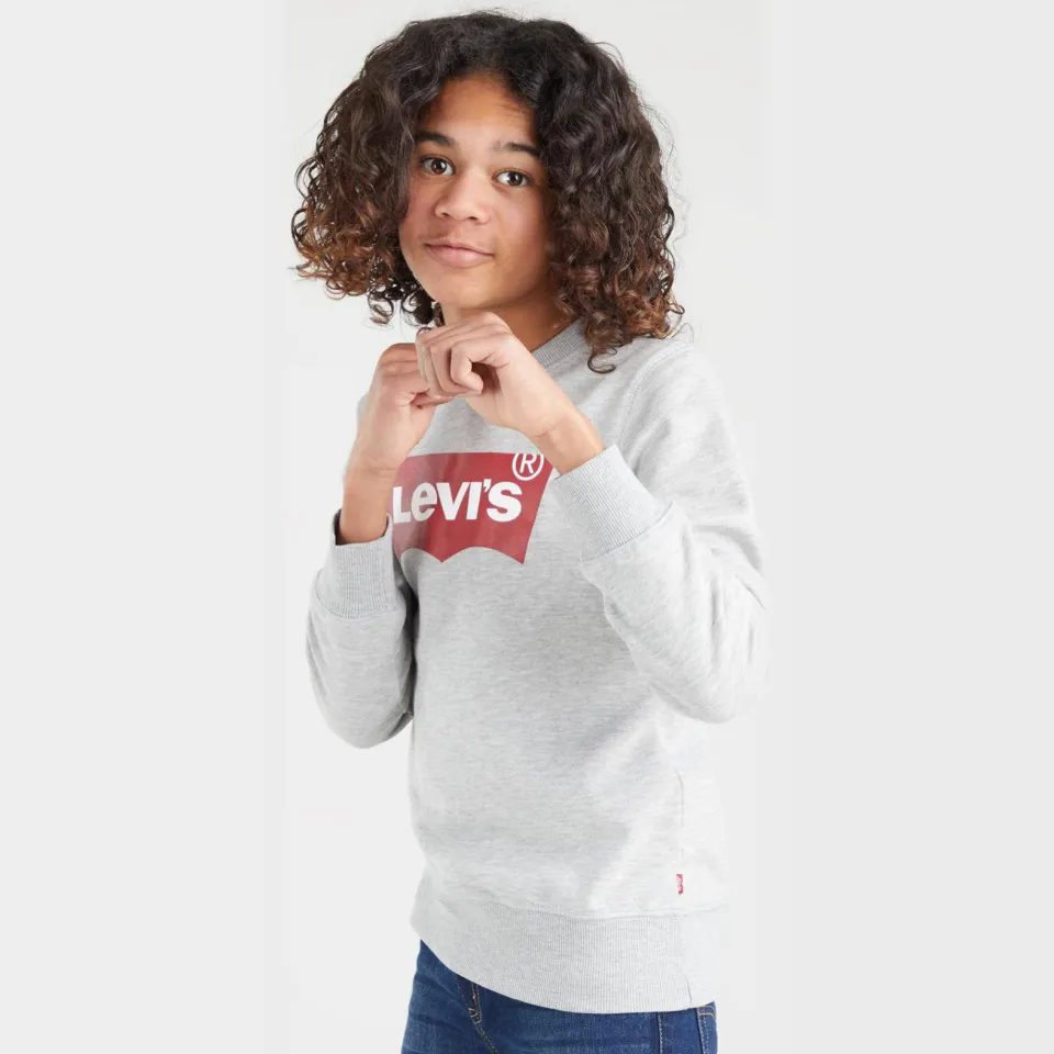 Levi's Kids sweater Batwing met logo grijs melange, foto 8