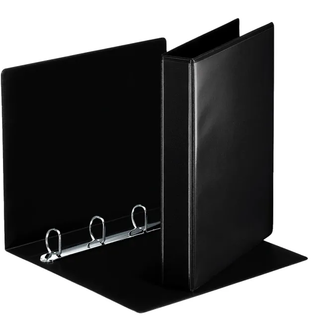 Esselte Presentatieringband esselte essentials panorama a4 4-rings d-mechaniek 30mm zwart