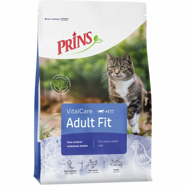 Prins VitalCare Adult Fit kattenvoer 10 kg