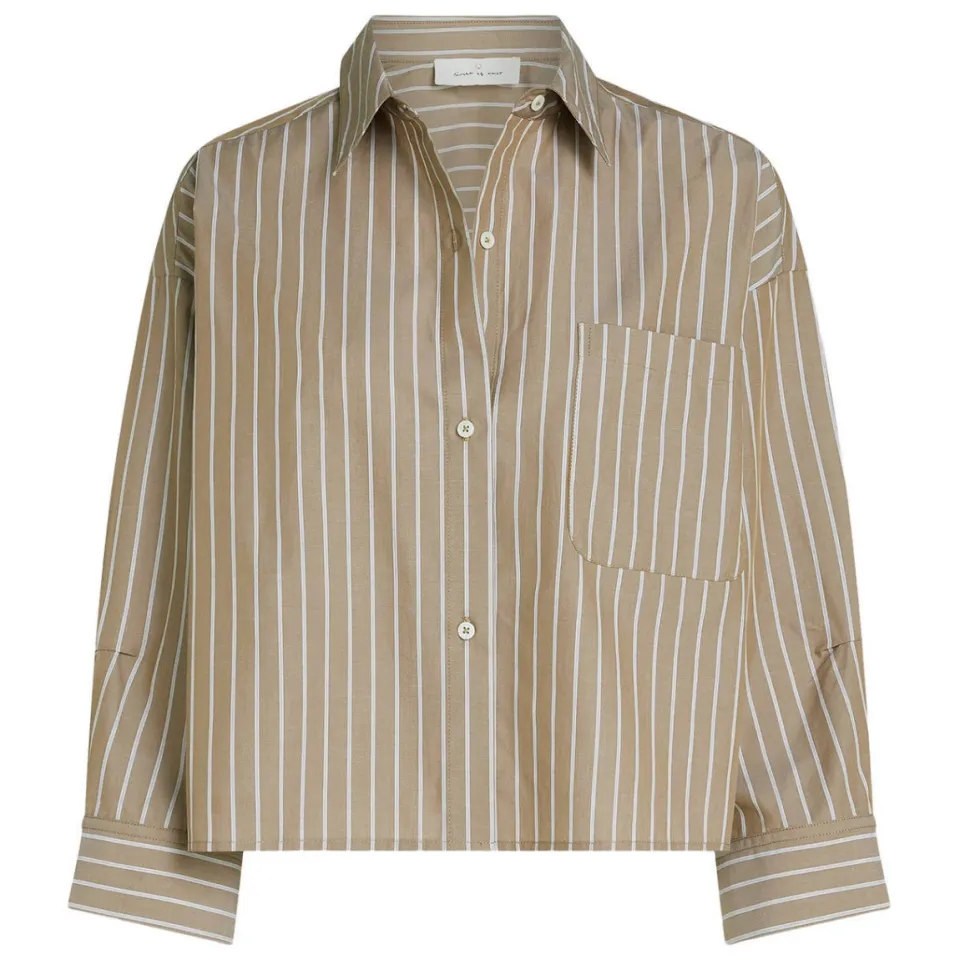 Circle Of Trust Blair blouse olijfgroen gestreept, foto 2