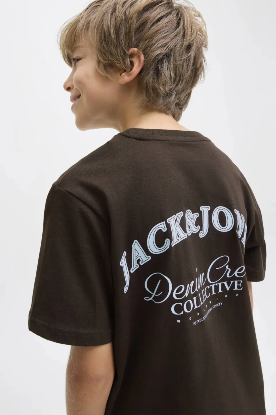 Jack & Jones T-shirt met backprint bruin, foto 5