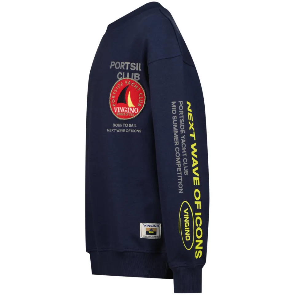 Vingino sweater met backprint - donkerblauw, foto 5