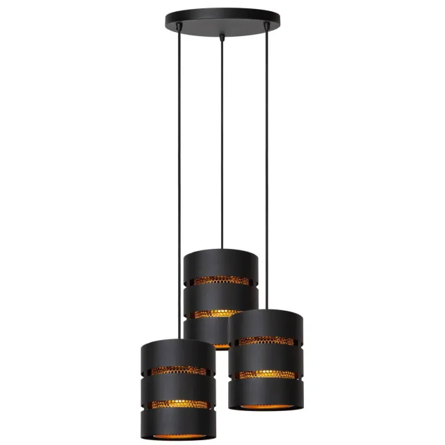 Lucide ROSAS - Hanglamp - Ø43 cm - 3xE27 - Zwart