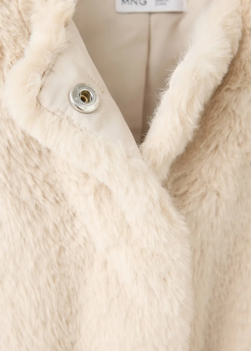 Mango Kids imitatiebont gilet - beige, foto 7