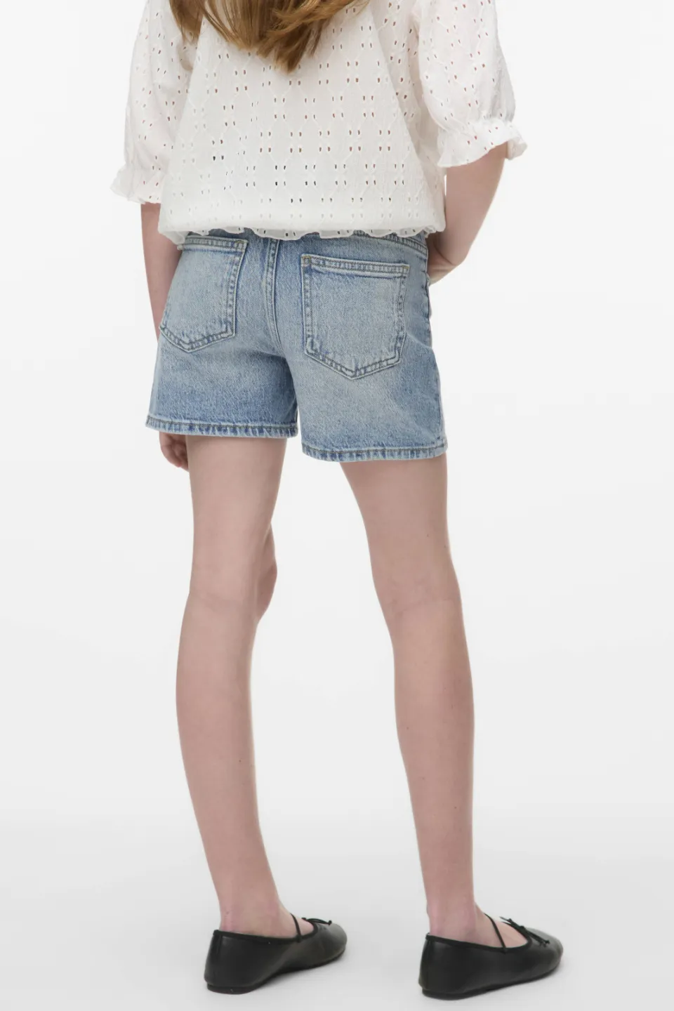 Vero Moda GIRL VMTESS denim short lichtblauw, foto 5