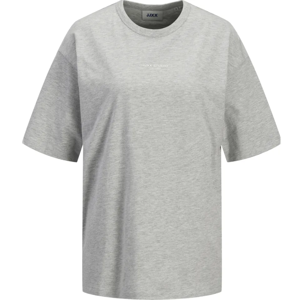JJXX GIRL T-shirt met tekst lichtgrijs melange, foto 2