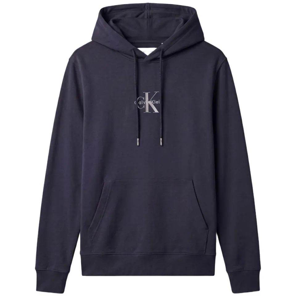 Calvin Klein JEANS regular fit hoodie met logo - dark sapphire donkerblauw, foto 2