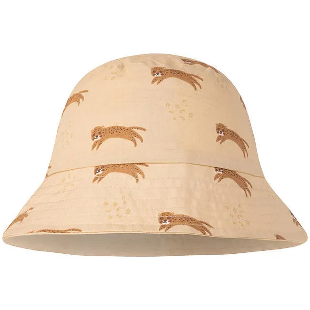 Swim Essentials reversible zonnehoed beige/bruin