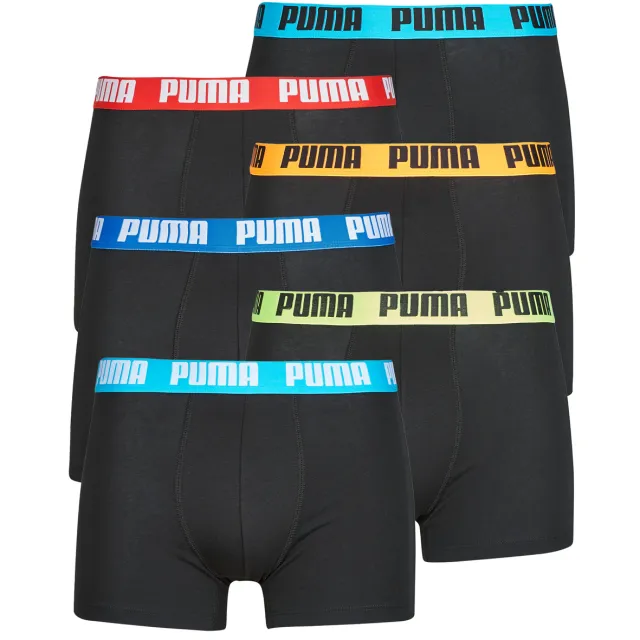 Puma Everyday boxershorts 6-pack zwart