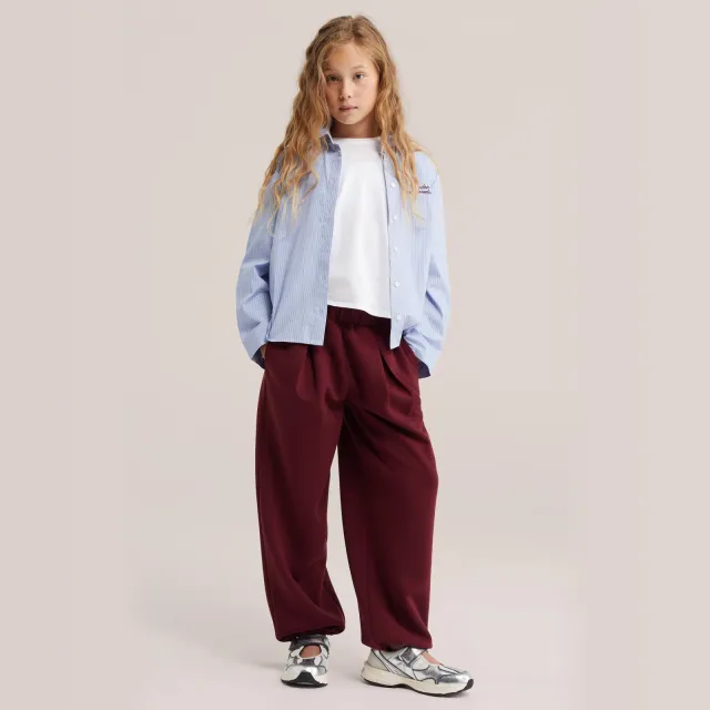 WE Fashion ballon joggingbroek donkerrood