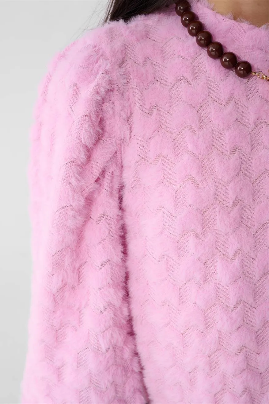 Shoeby gebreide trui - roze, foto 6
