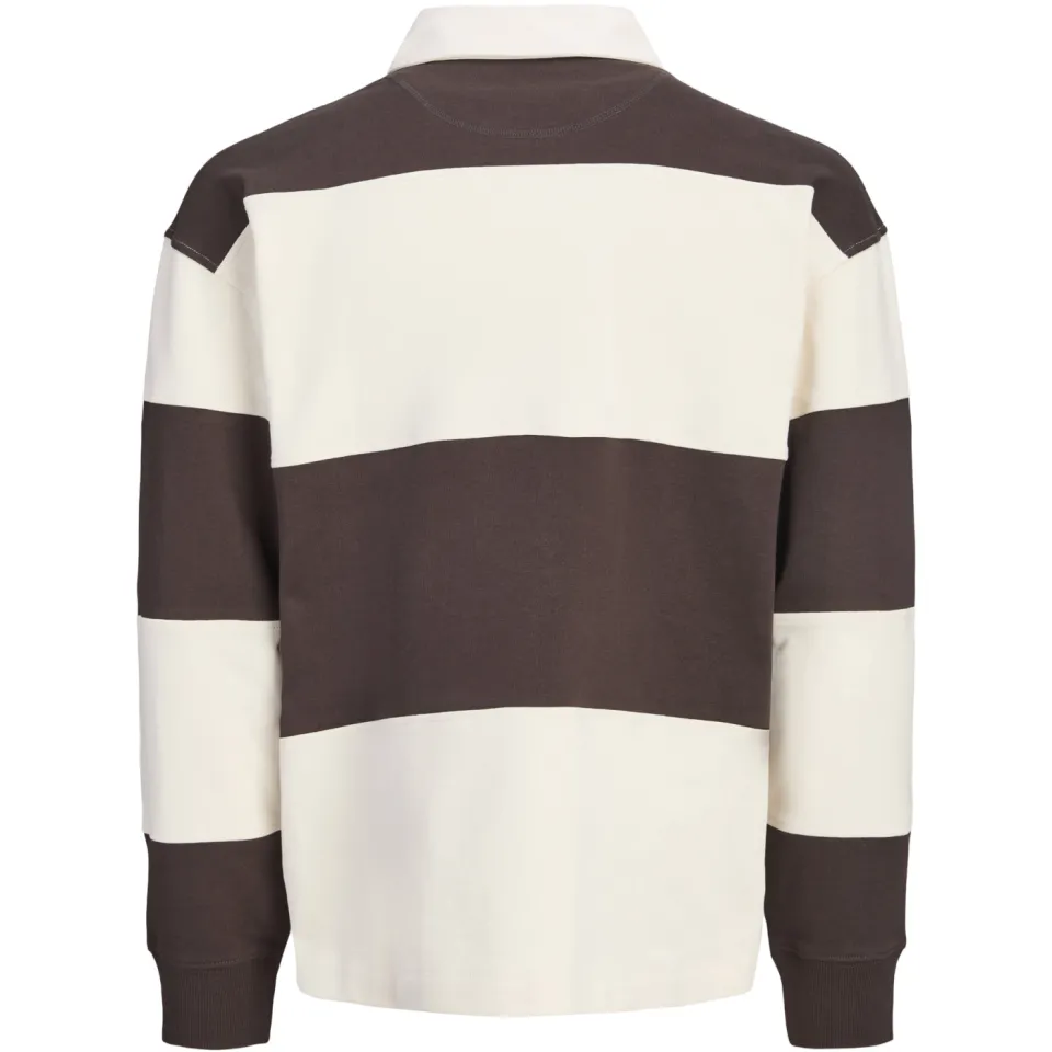 Jack & Jones JUNIOR gestreepte sweater met tekst - bruin/ecru, foto 5