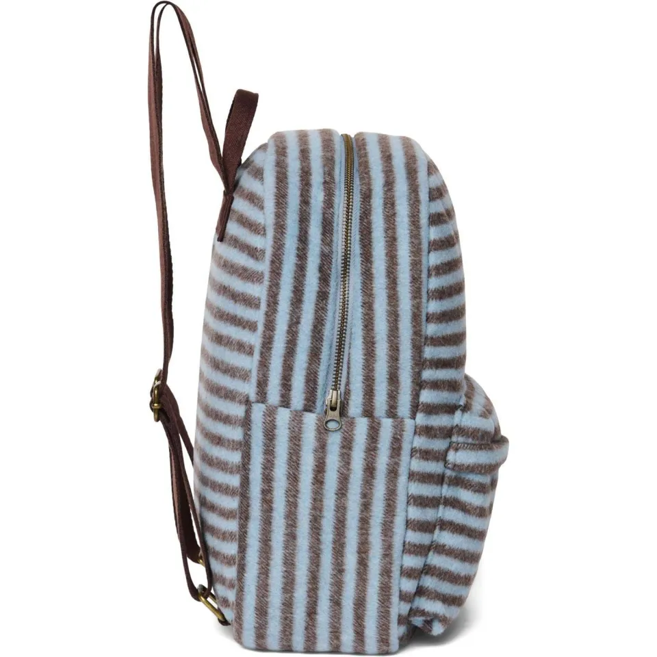 Studio Noos Rugtassen Stripy Wool Midi Backpack Lichtblauw - One size, foto 2