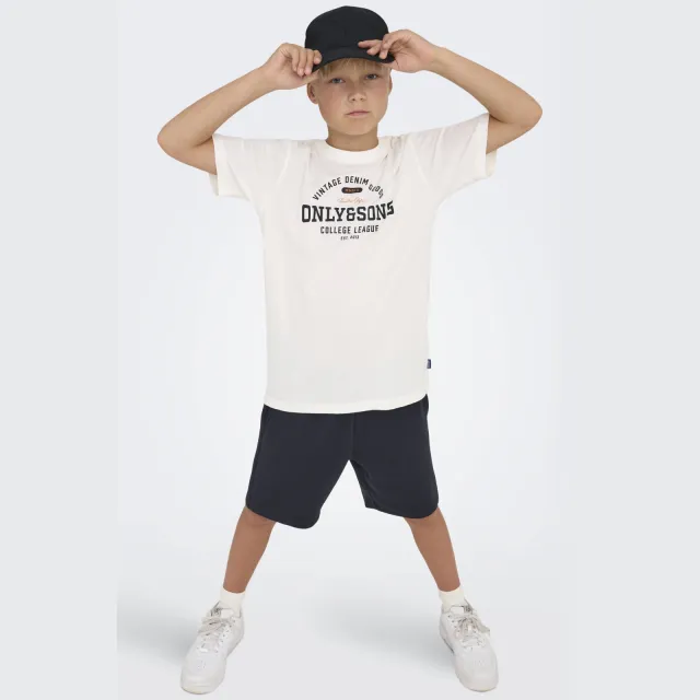 Only & Sons regular sweatshort zwart