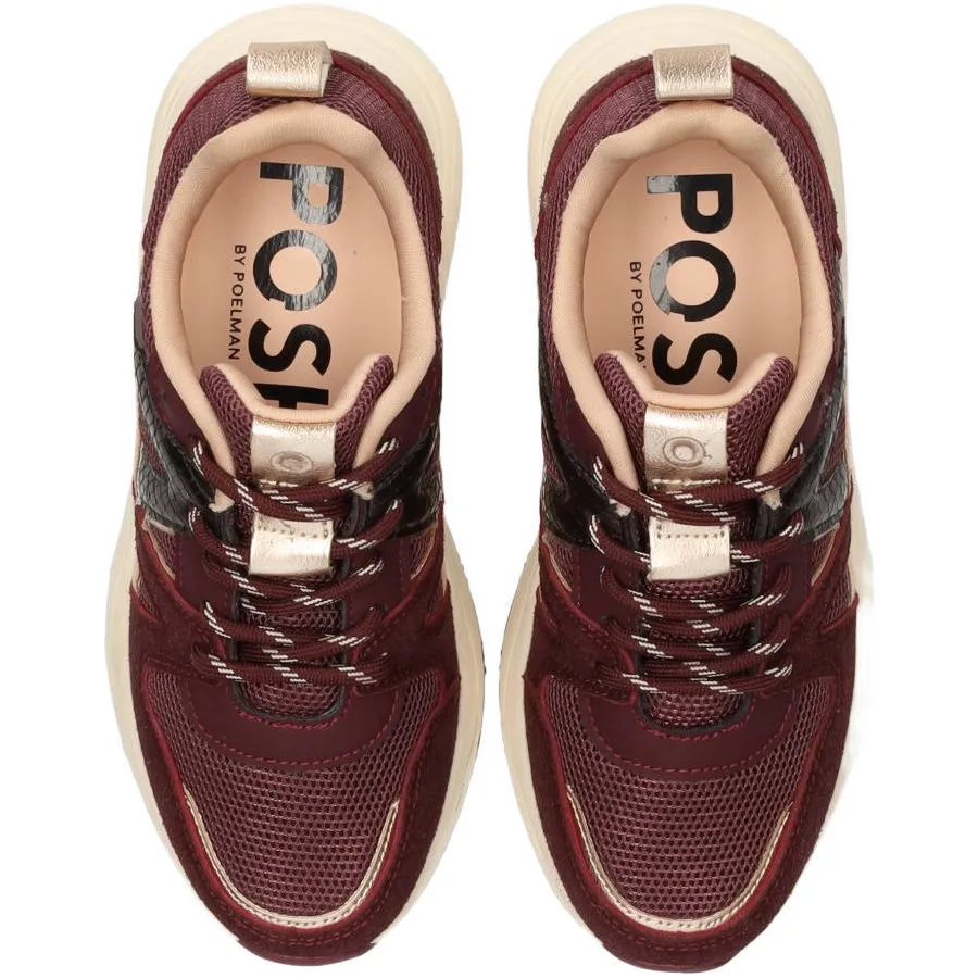 POSH by Poelman chunky sneakers - bordeaux, foto 3