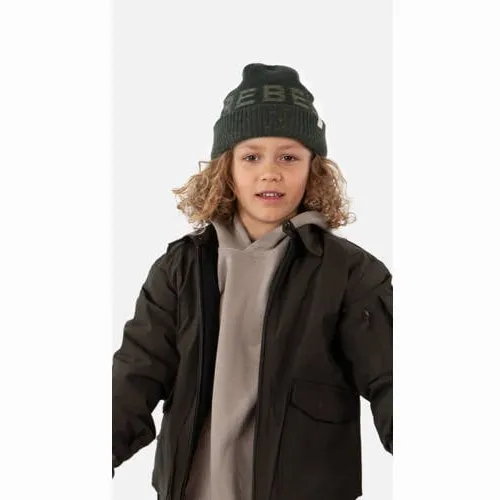 Barts gebreide Beanie Rebeller groen Muts Jongens Acryl Tekst