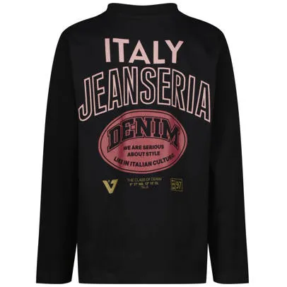 Vingino longsleeve met backprint zwart, foto 2