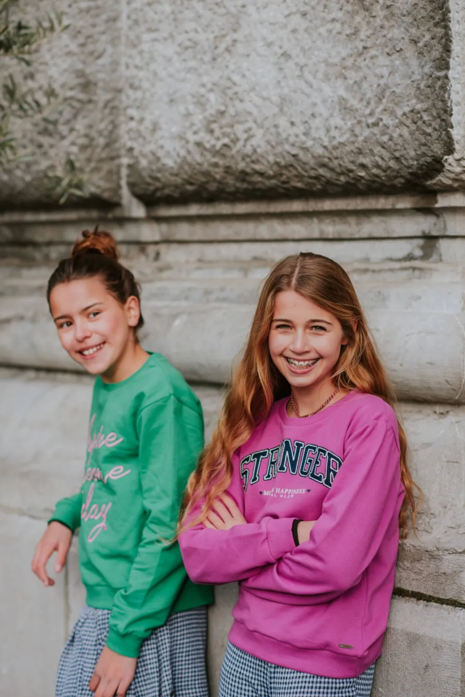 No Way Monday rechtvallende sweater met tekst - paars, foto 5
