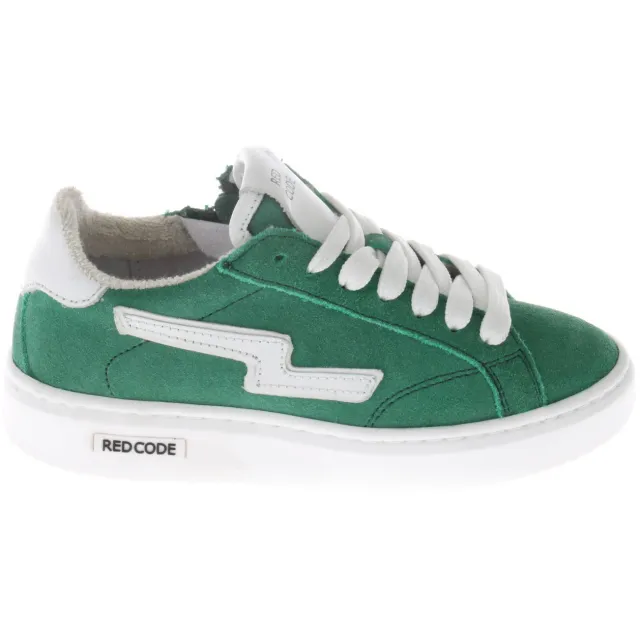 Red Code suède sneakers groen