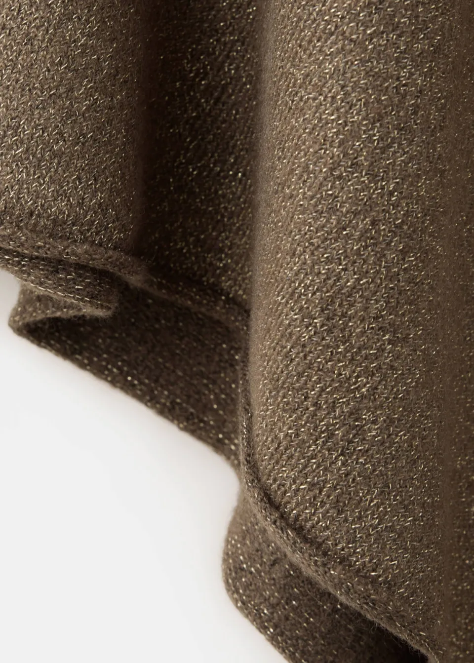Mango TEEN asymmetrische gebreide cape bruin, foto 8