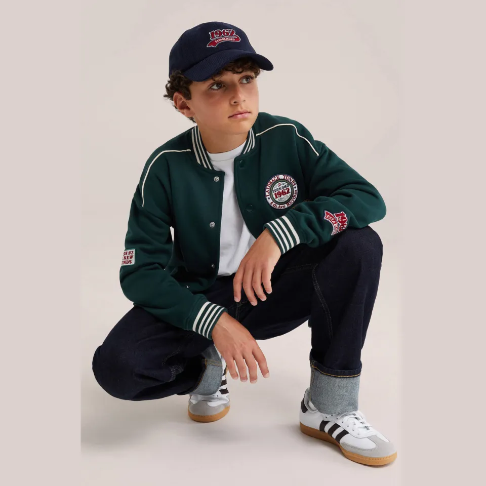 WE Fashion baseballjack groen, foto 4