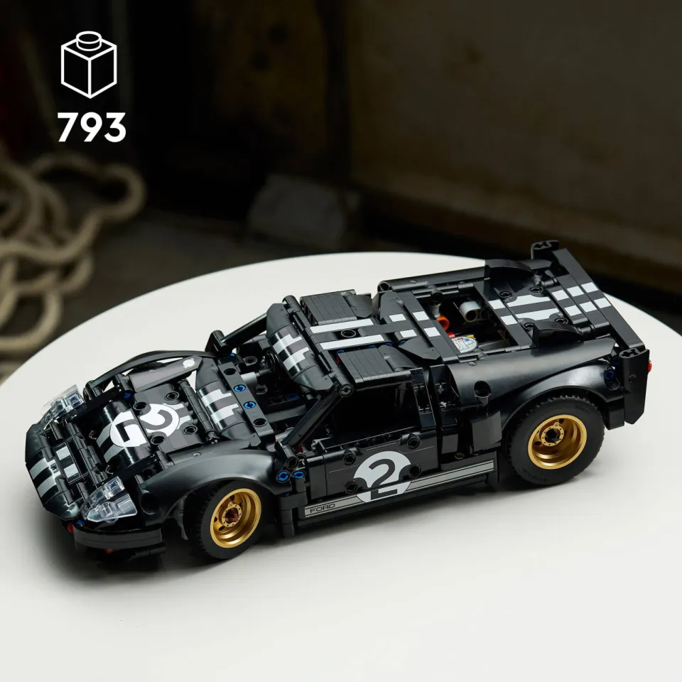 Lego Technic 1966 Ford GT40 MKII Racewagen Auto Bouwpakket 42223, foto 5