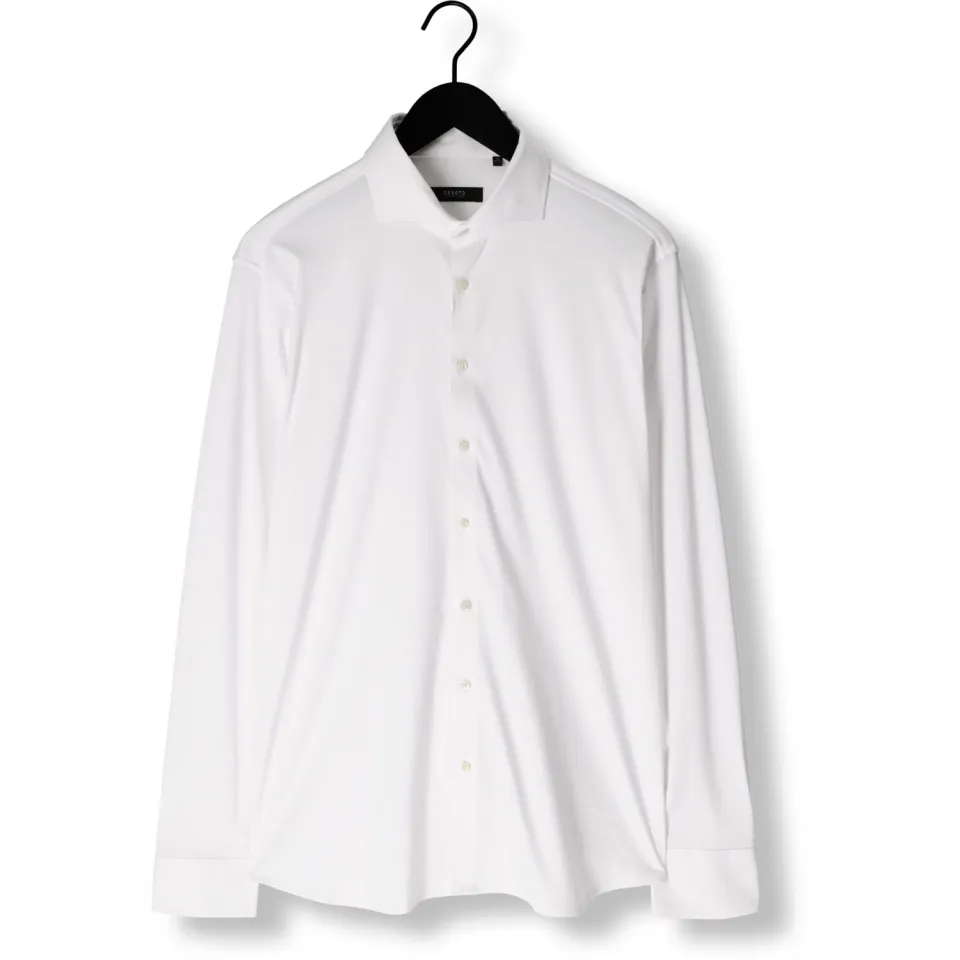 Desoto Luxury Slim Fit jersey overhemd wit, foto 2