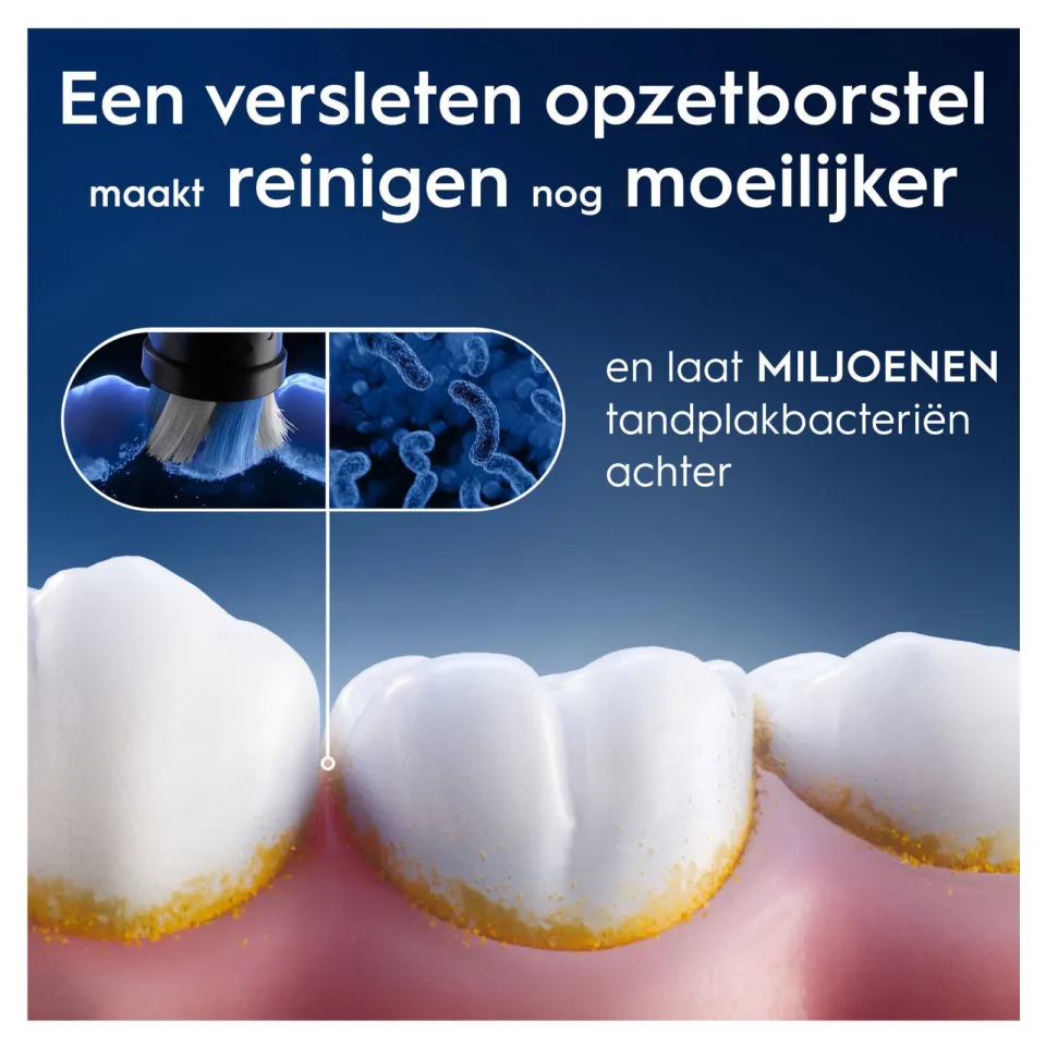 Oral-B iO Ultimate Clean opzetborstels - wit - 2 stuks, foto 3