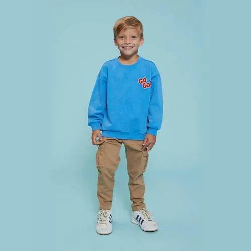 Sturdy sweater Run the Day blauw, foto 3