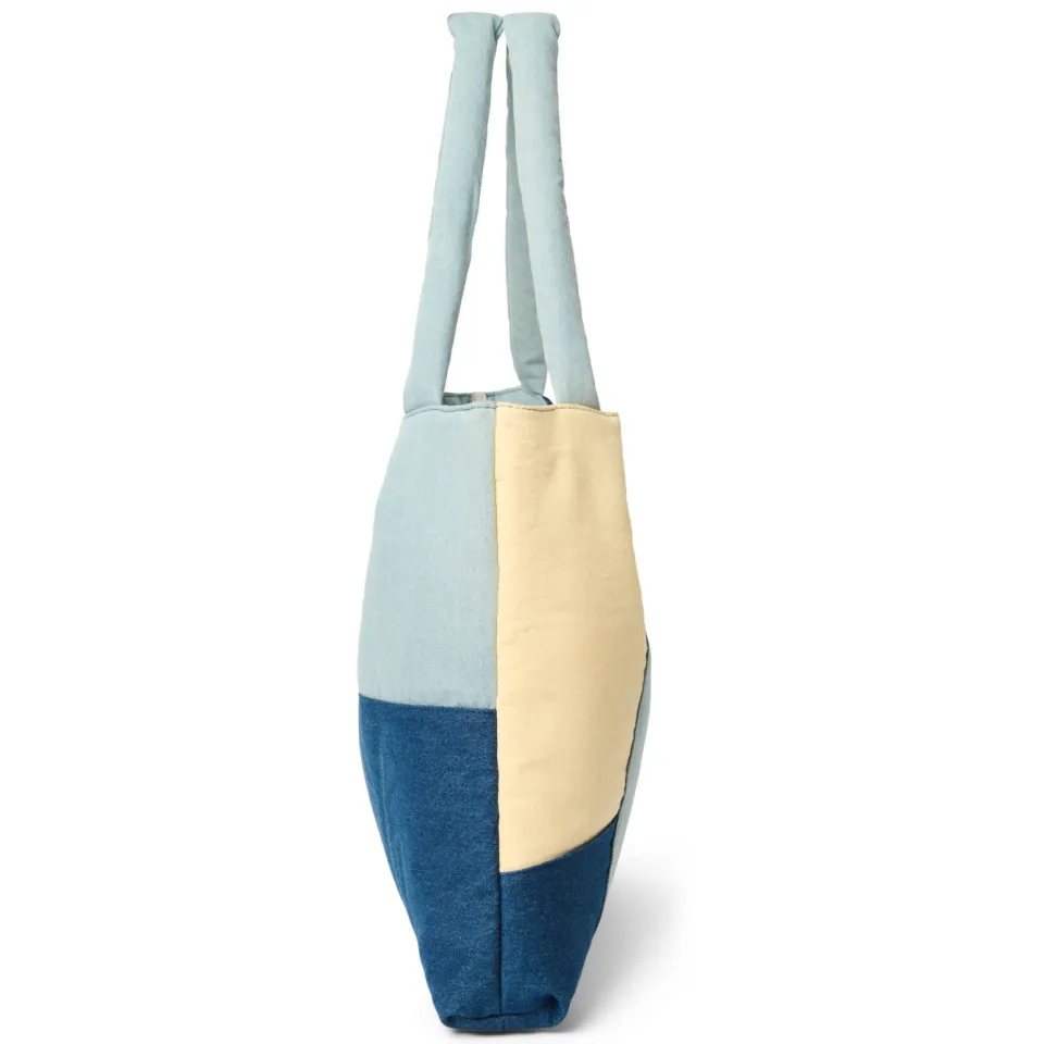 Studio Noos Denim Patchwork Mom Bag luiertas blauw, foto 3