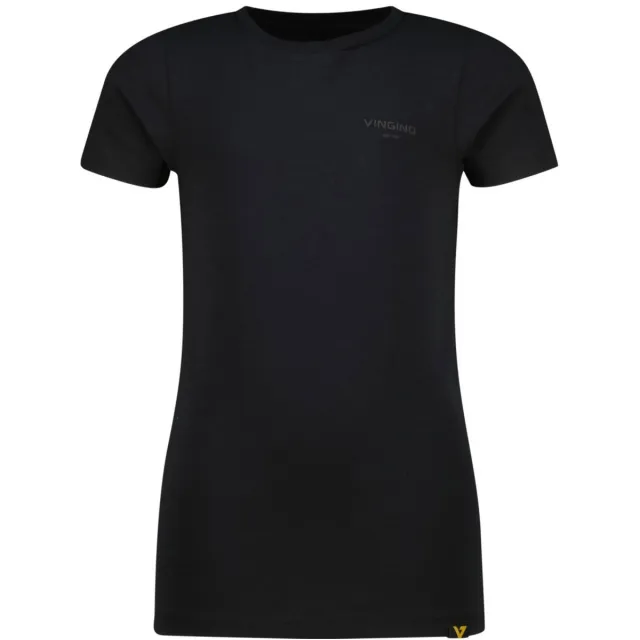 Vingino T-shirt zwart stretchkatoen