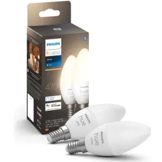 Philips Hue Slimme Ledlamp P45 Warm Wit E14 5,7w 2 Stuks