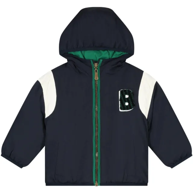 Babyface winterjas donkerblauw donkerblauw/wit/groen, foto 2