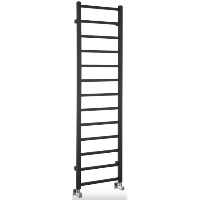 Designradiator Sapho Metro Light 40x150 cm Mat Zwart
