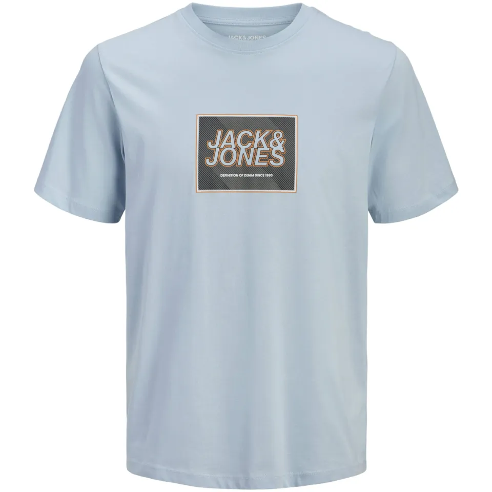 Jack & Jones Junior T-shirt lichtblauw met print, foto 2