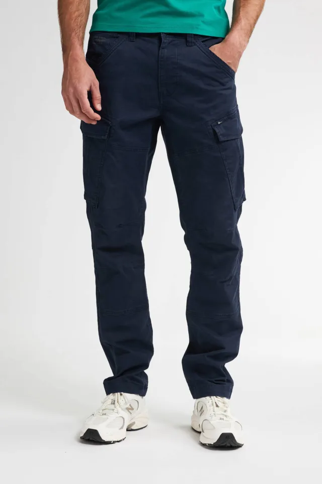 Petrol Industries regular cargobroek donkerblauw