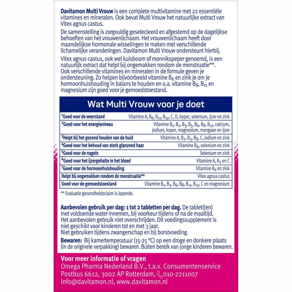 Davitamon Multi Vrouw tabletten, foto 5