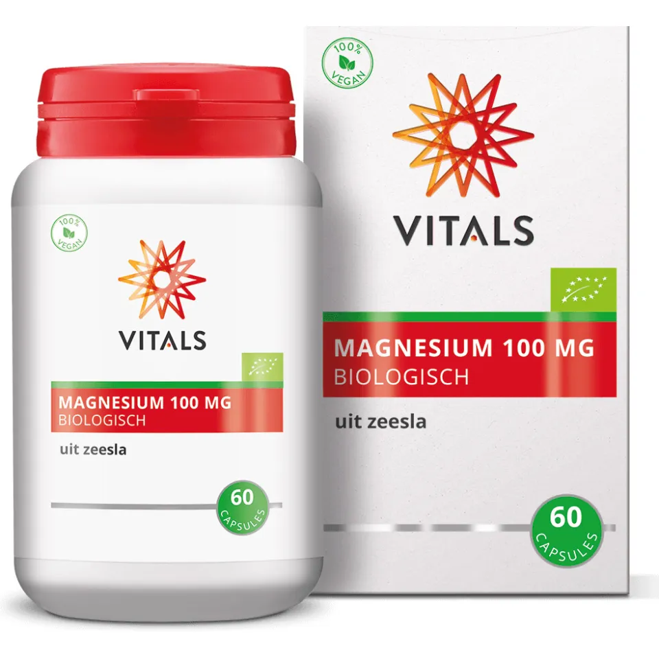 Vitals Magnesium Biologisch 100 mg capsules, foto 3