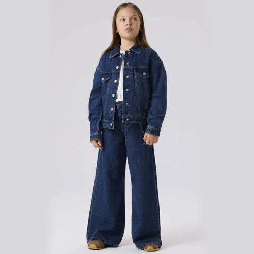 NAME IT KIDS NKFBELLA wide leg jeans dark blue denim, foto 3