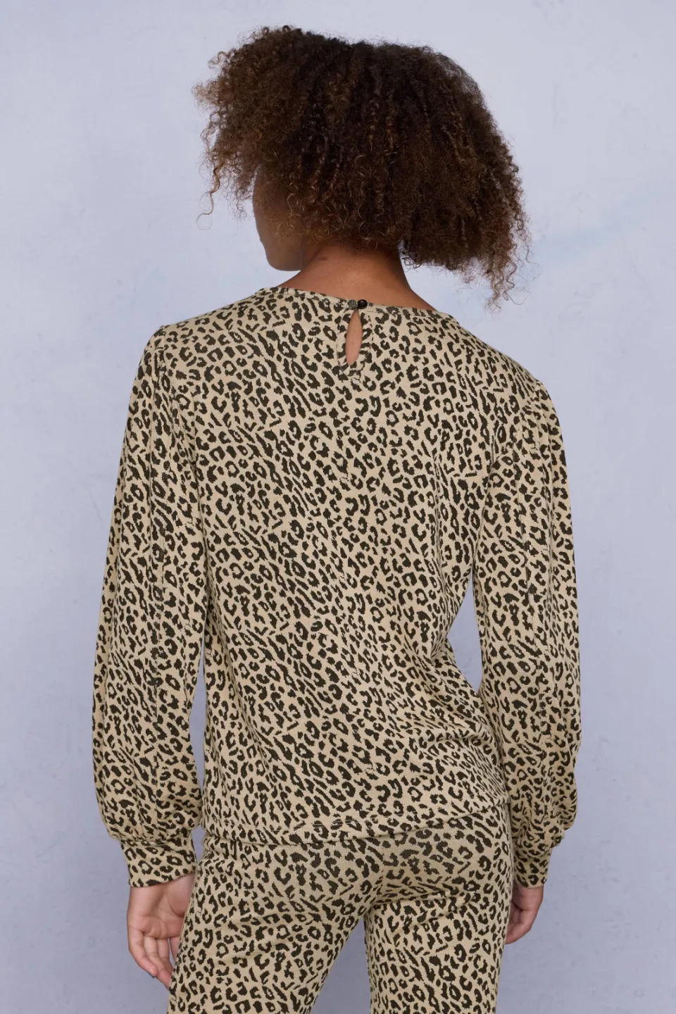 Coolcat sweater Nina luipaard jacquard beige, foto 4