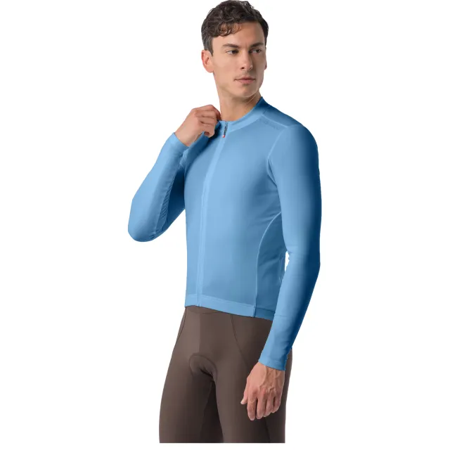 Castelli Espresso Thermal 2 fietsshirt lange mouwen blauw, foto 3