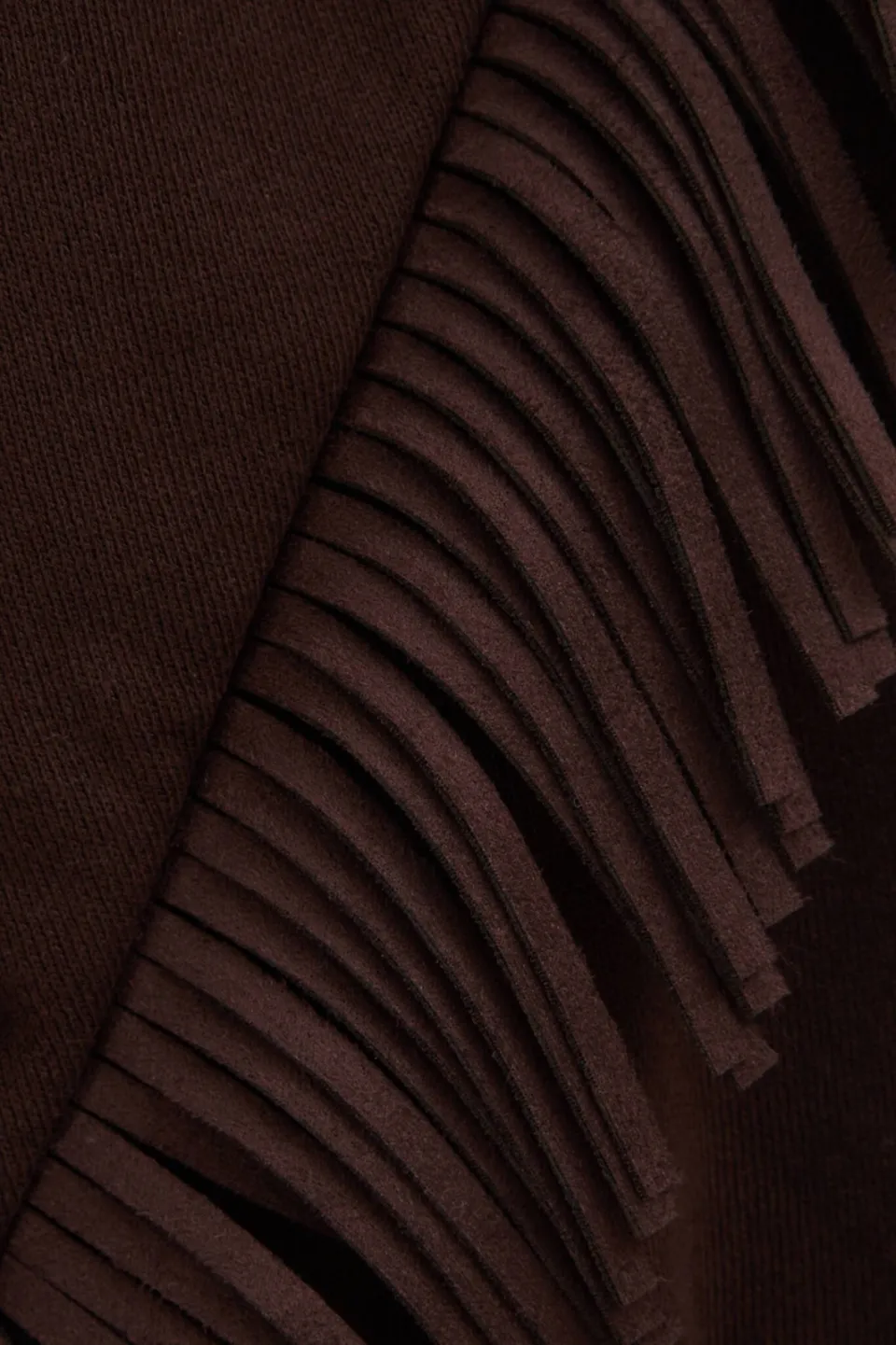 WE Fashion sweater met franjes - donkerbruin, foto 6
