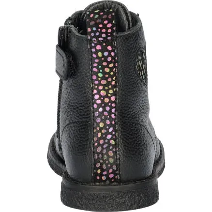 Nelson Kids leren veterboots zwart, foto 3