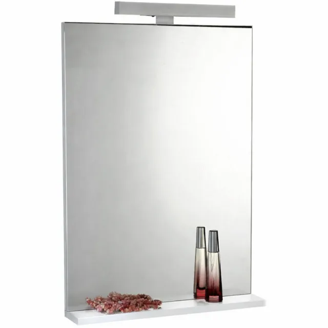 Sapho Badkamerspiegel Sapho Beta 50x70x12 cm met Planchet MDF Exclusief Lamp Aluminium