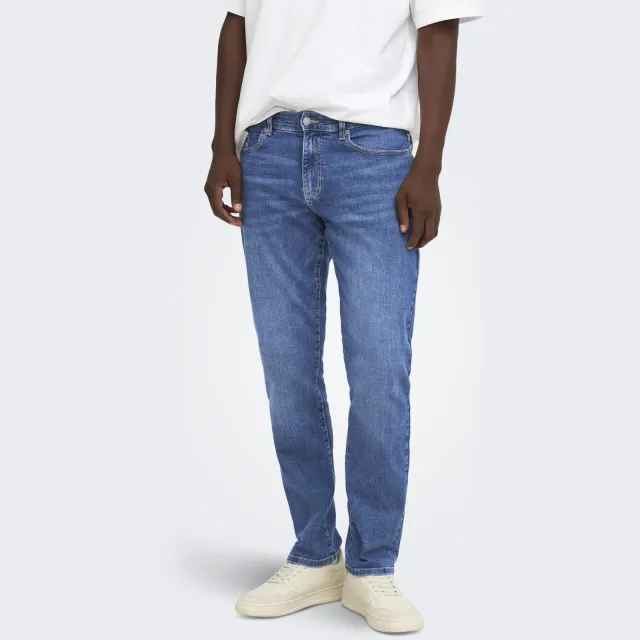 Only & Sons ONSWEFT regular fit jeans - mediumblauw 6755 Medium Blue Denim