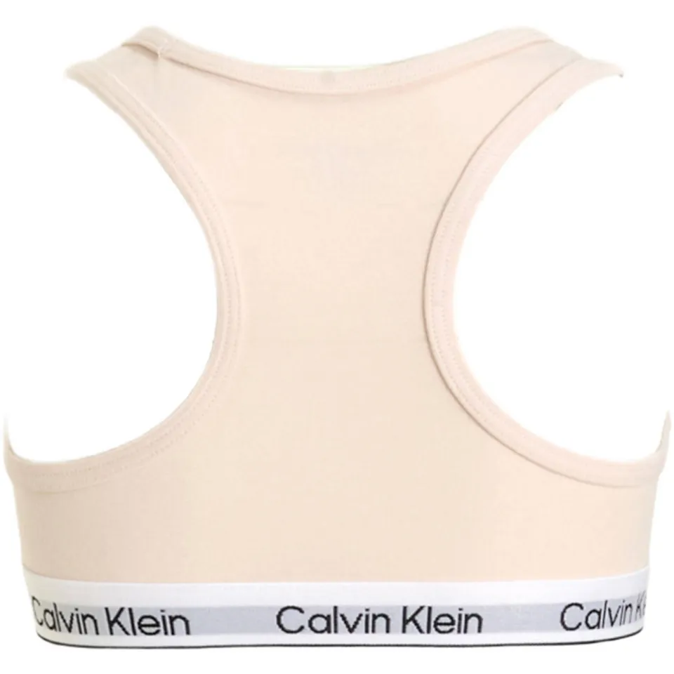 Calvin Klein bh-top set van 2 zalmroze en grijs, foto 2