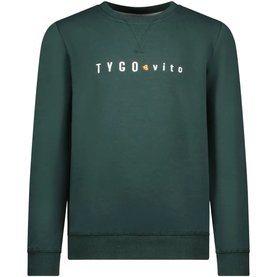 TYGO & vito sweater donkergroen, foto 2