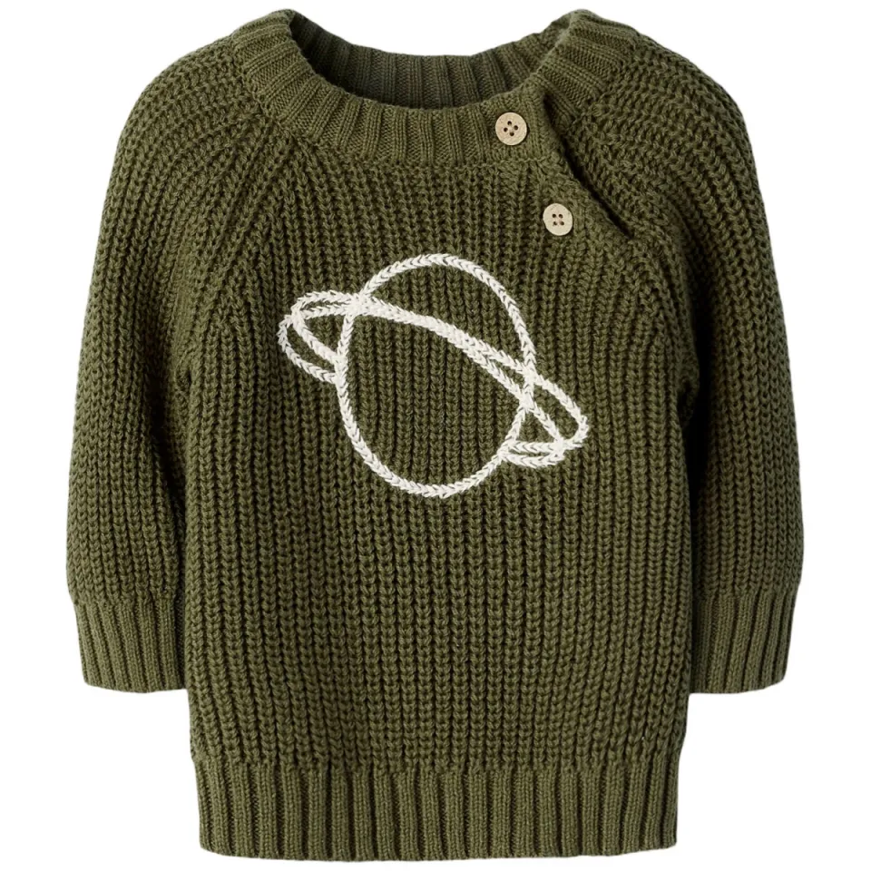 Lil' Atelier trui olijfgroen